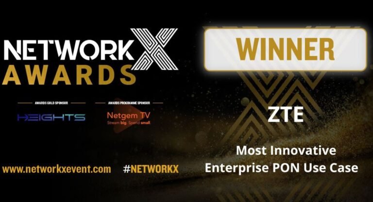 ZTE WiFi Triumphs with Innovative Enterprise PON Award at Network X 2024